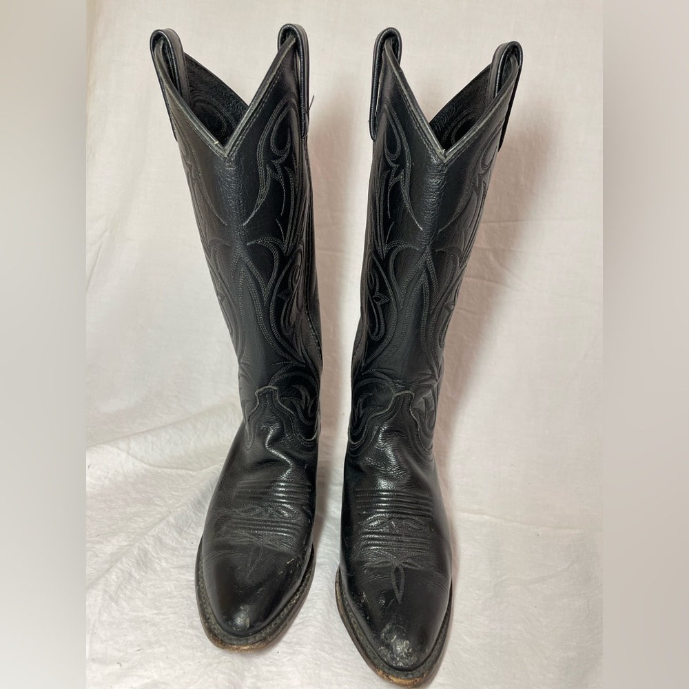 Size 5.5 Dan Post Black Cowboy Boots